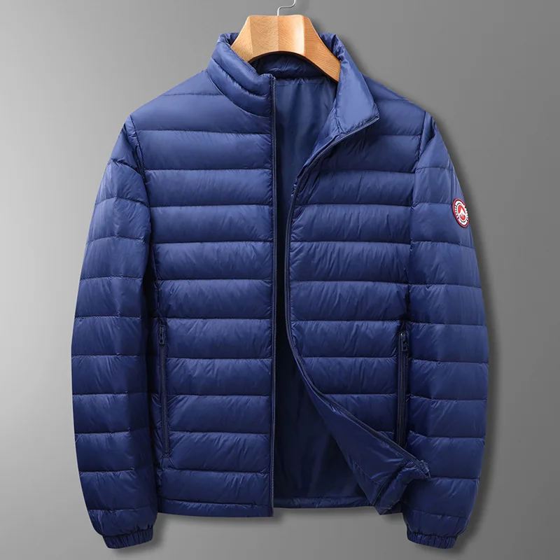 2022 winter new products men's plus size lightweight down jacket Men's Fashion Warm Stand Collar Down Jacket XL 6XL 7XL