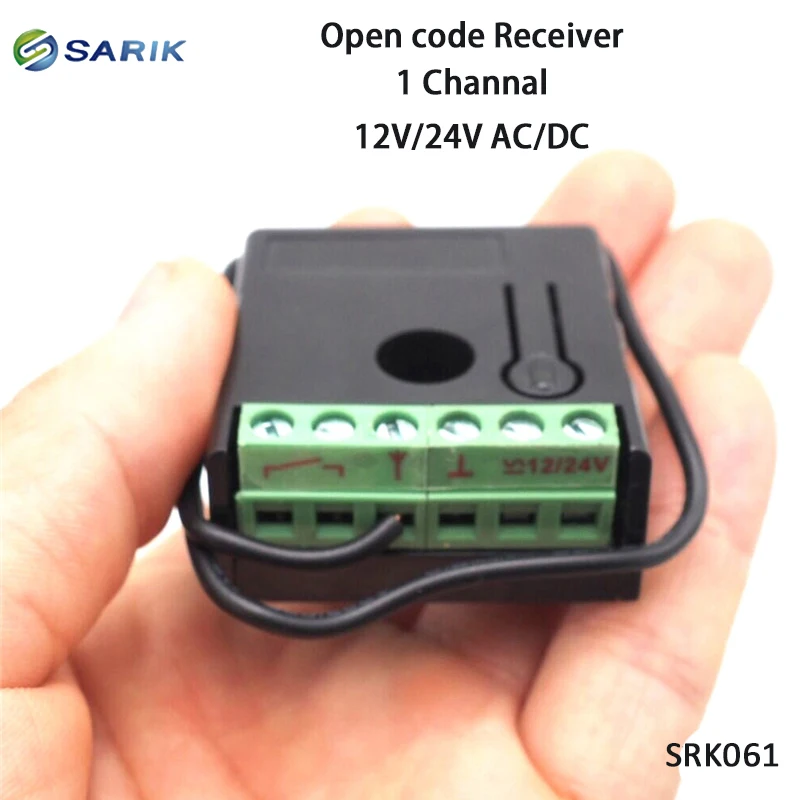 Умная электроника AC/DC 12 V/24 V 1 канал беспроводное реле RF дистанционное управление