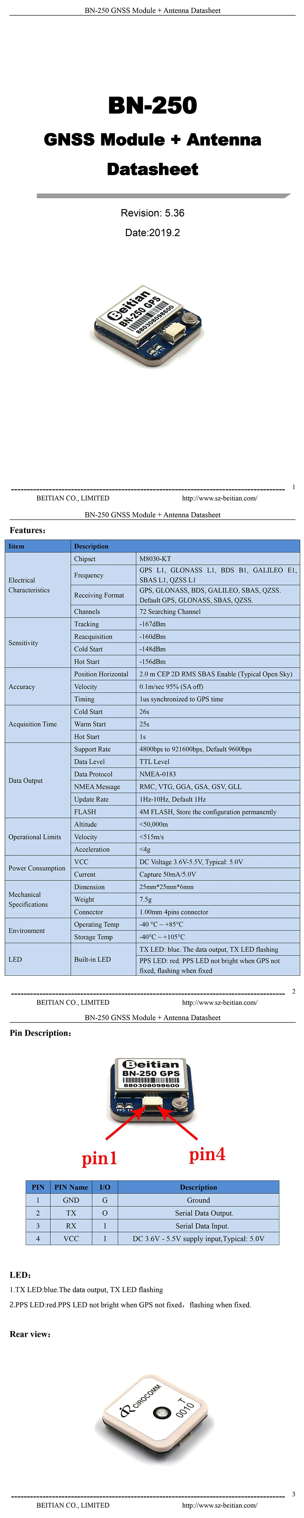 BEITIAN 25*25*6 мм gps Модуль UART ttl уровень gps ГЛОНАСС GNSS модуль со вспышкой BN-250