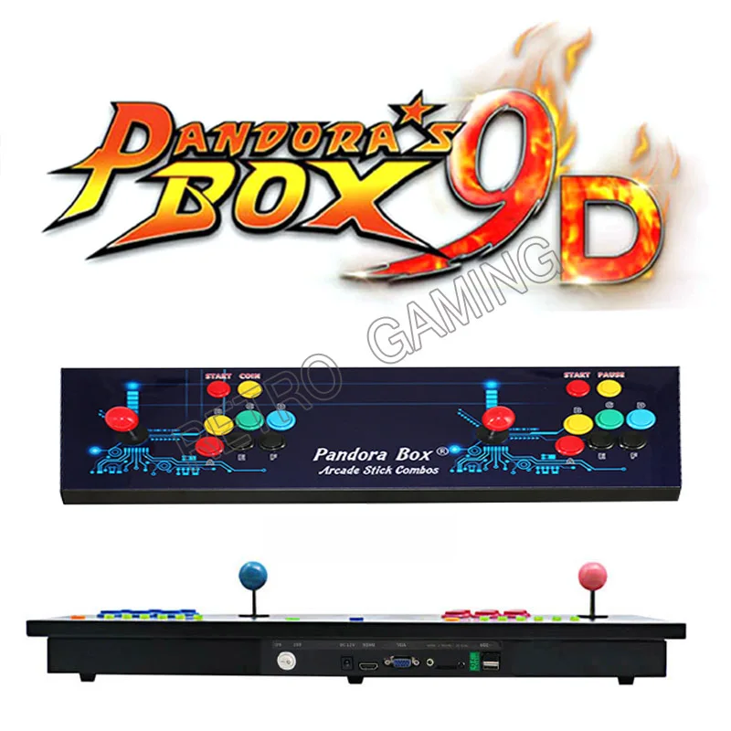 Встроенная игровая консоль Pandora box 9d 2500 В 1 поддержка 3P 4P игровой usb геймпад