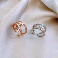 classic design multi level knot modeling open rings neo goth girls finger sexy set accessories fashion jewelry for woman 2021