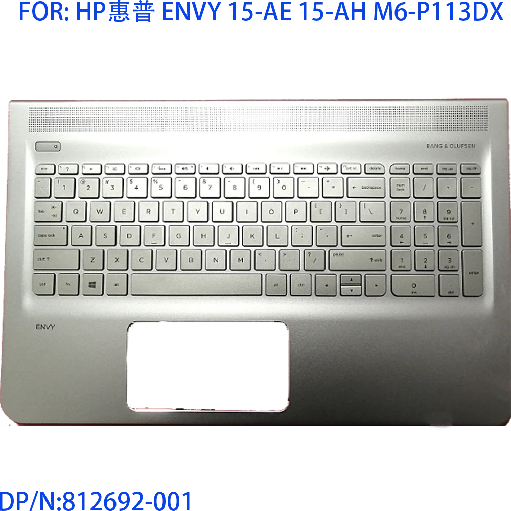 

YUEBEISHENG New For HP ENVY 15-AE 15-AH M6-P M6-P113DX palmrest US keyboard upper cover 812692-001