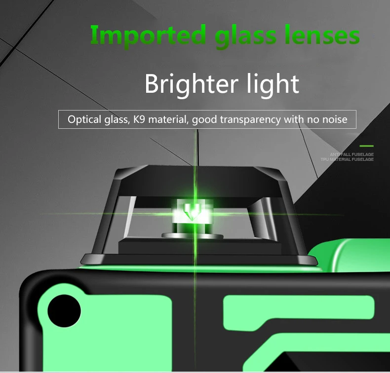 Laser Level 12 Lines 3D Self-Leveling 360 Horizontal And Vertical Cross Super Powerful Green Beam Line | Инструменты