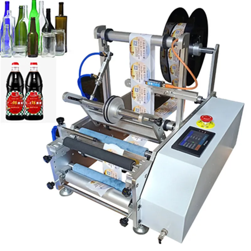 

Маленькая полуавтоматическая наклейка для бутылок с минеральной водой, 110 В/220 В, цилиндрическая маркировка