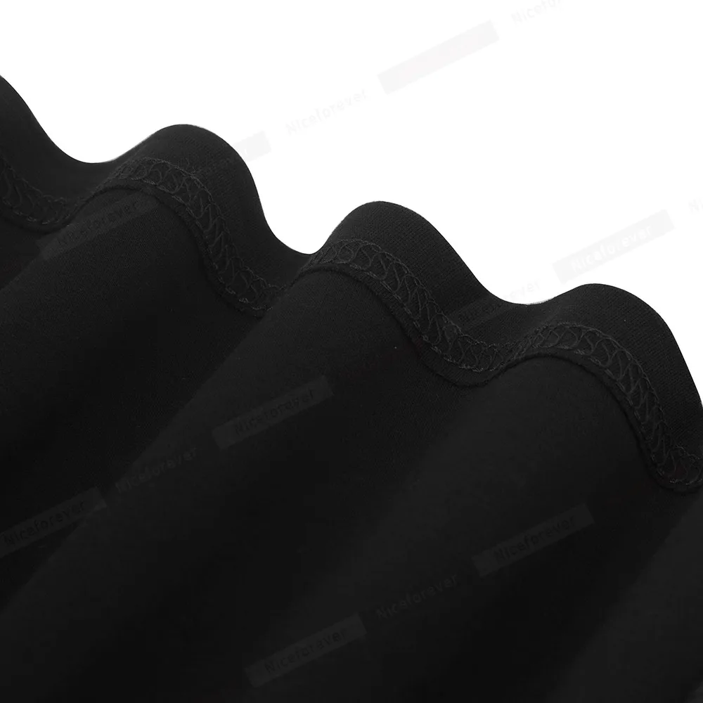 

Nice-forever Summer Women Vintage Pure Color with Button Elegant Dresses Business Formal Party Bodycon Sheath Dress B632