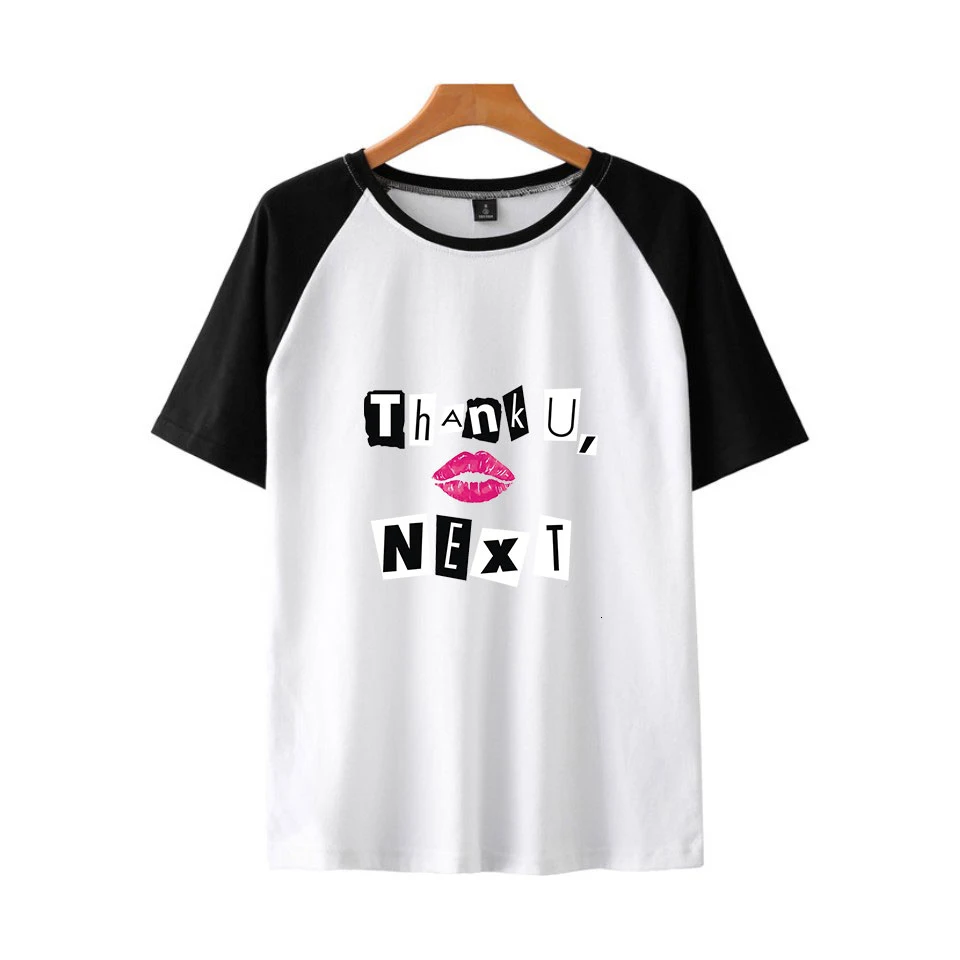 Ариана Большой альбом имени благодаря позже реглан футболка лета Harajuku Fun 2019 Новая