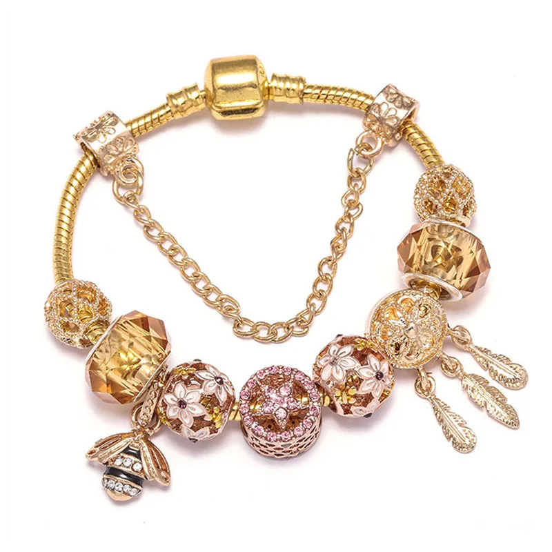 Дропшиппинг дропшиппинг хрустальные бусины в форме сердца Шарм браслет для