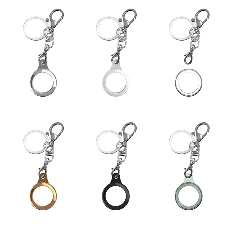 

Liquid Silicone Tracker Cover Keychain Anti-Lost Airtags Protective Sleeve