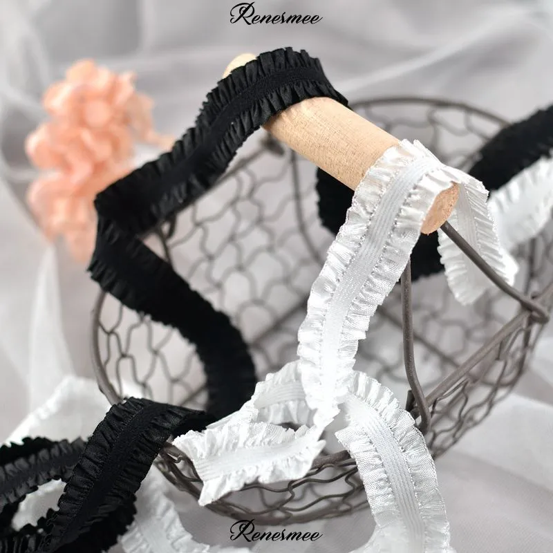 Высококачественное корейское Плиссированное кружево 3 м обрезка грибка