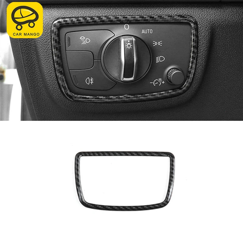 CARMANGO для Audi A6 C7 2011 2019 Автомобильные фары кнопочный переключатель панель Крышка