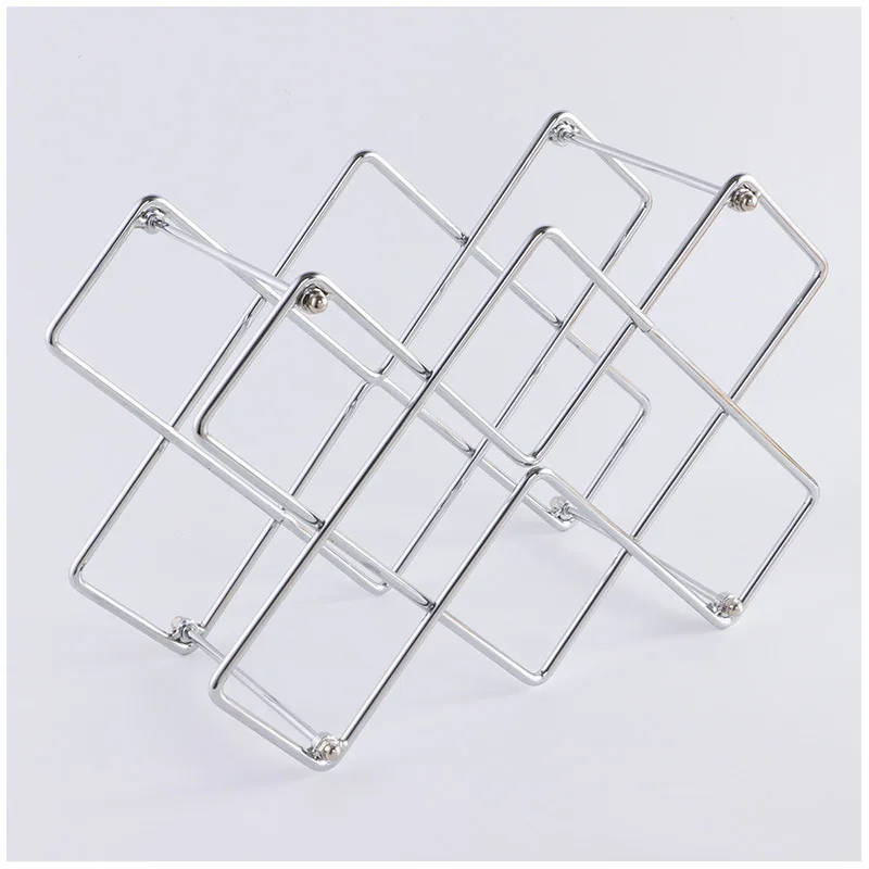 Полка для вина полка виски 6 металлических бутылок держатель шампанского| |