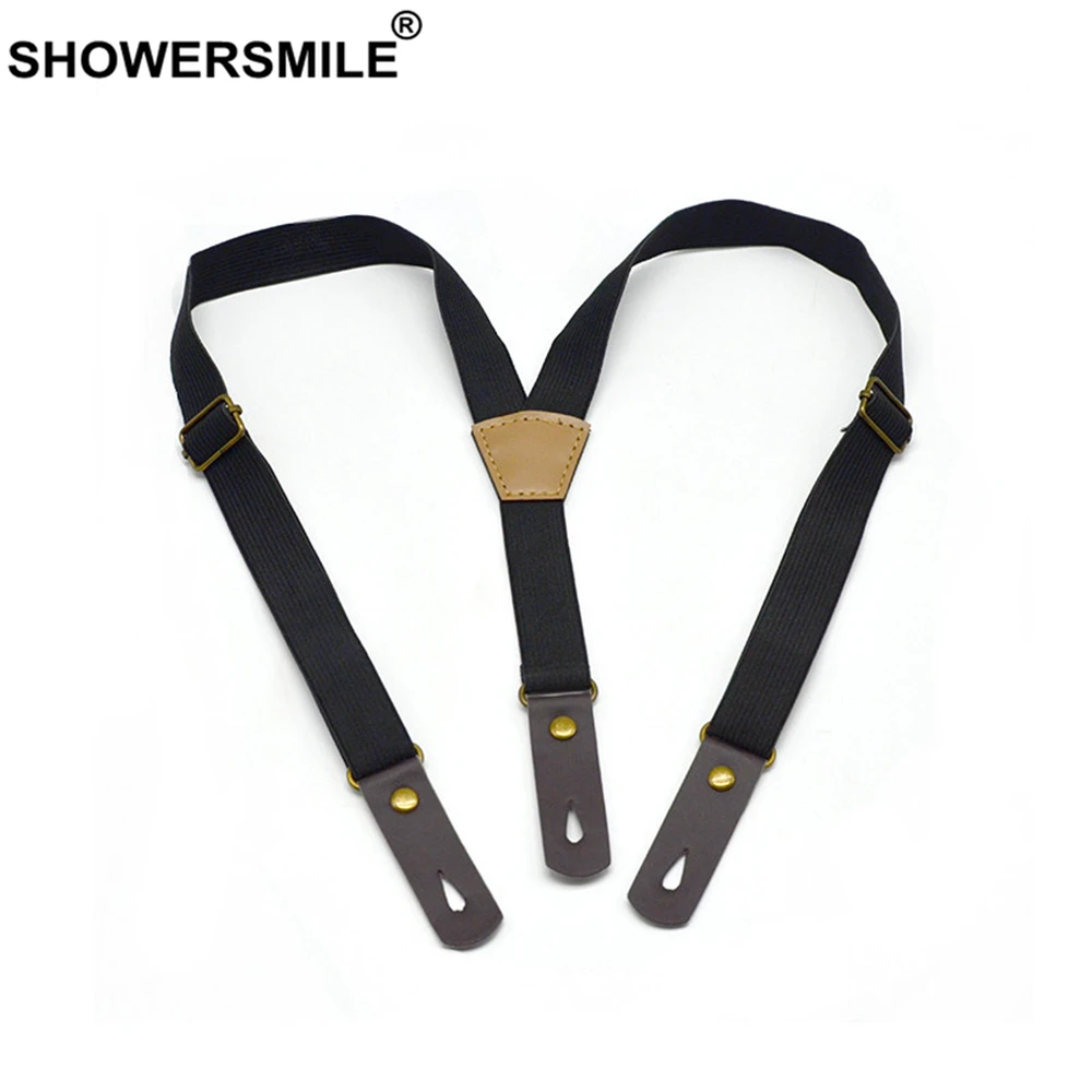 

Подтяжки SHOWERSMILE детские из натуральной кожи, 2,0 см х 65 см