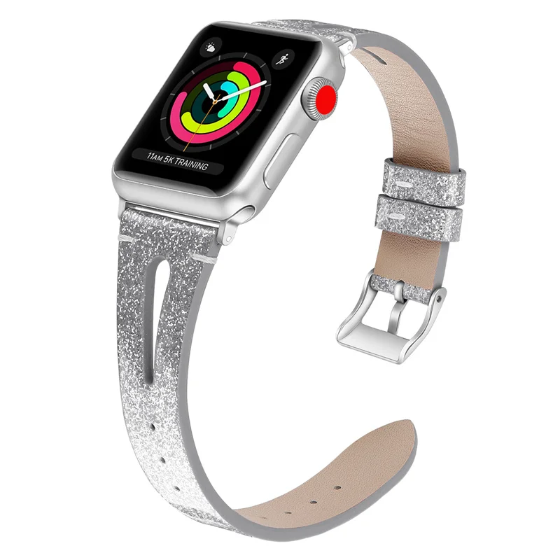 6 Ремешок для часов кожаный ремешок для Apple Watch, 38 мм, длина-44 мм, кожаный ремешок браслет Сменные Ремешки для наручных часов Iwatch серии 4/3/2/1 браслет 83004 - Цвет ремешка: 6