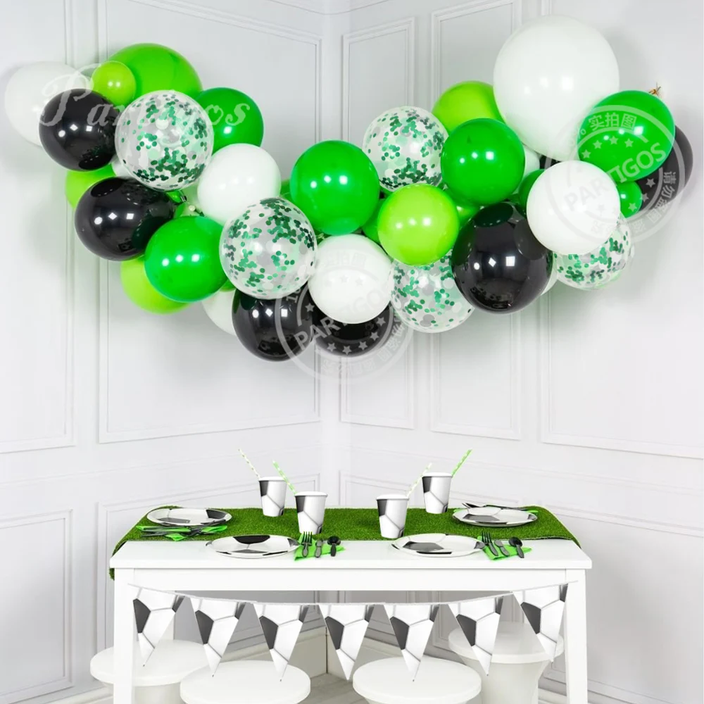 Футбольная тема шар гирлянда вечерние Декор посуда бумажные тарелки и стаканы