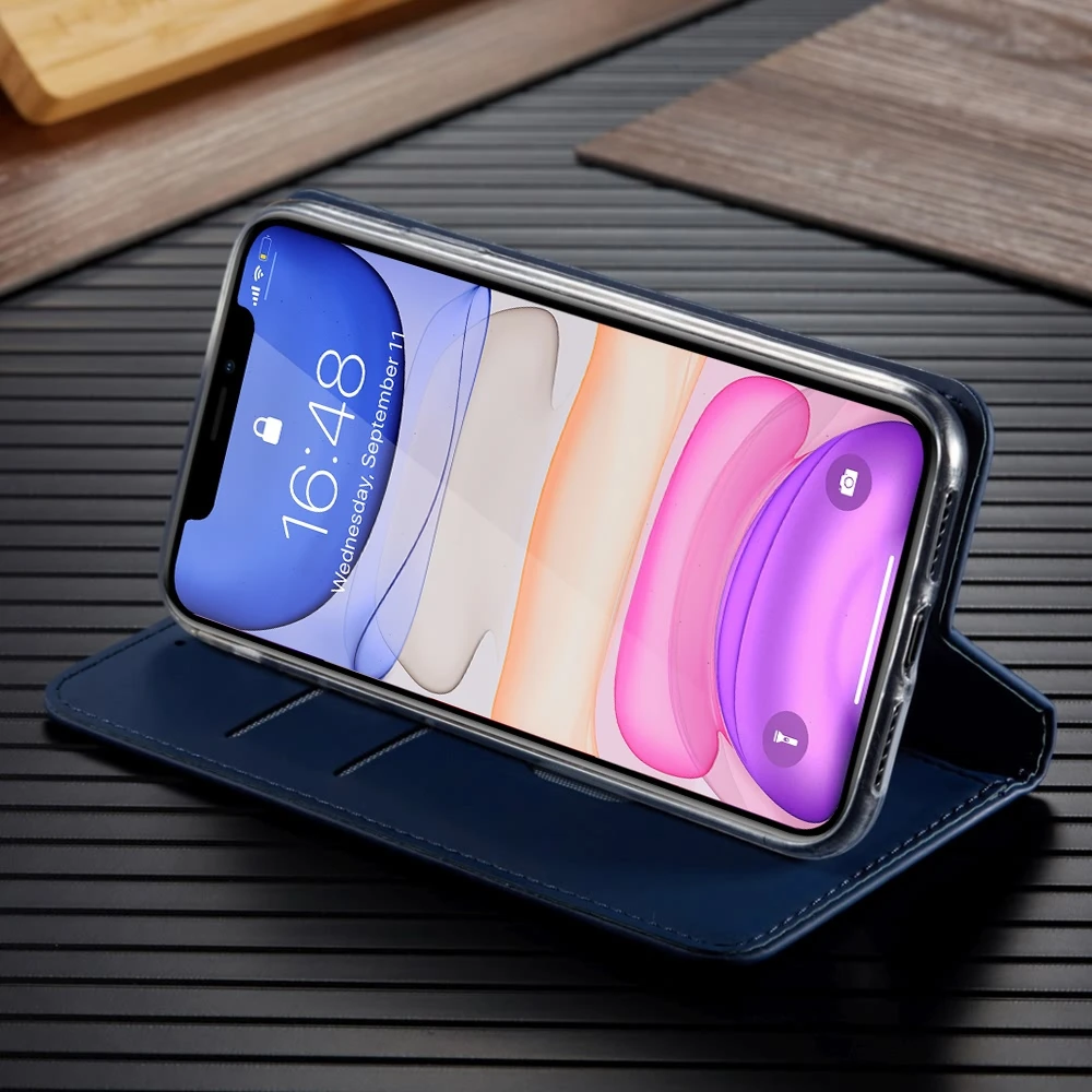 Чехол-книжка для iPhone 11 Pro Max Xr X Xs 8 Plus 7 6S 6 12 | Мобильные телефоны и аксессуары