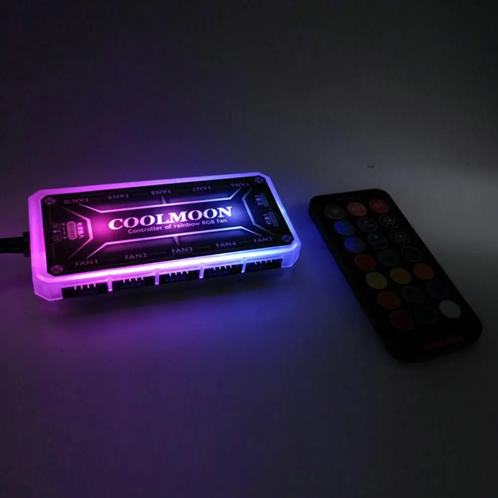 Пульт дистанционного управления COOLMOON RGB 12 В постоянного тока 5 светодиодный |