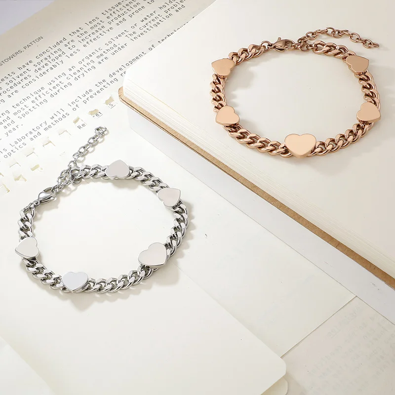 Новый Популярный стальной браслет браслеты Romatic Love для пары подарок девушки