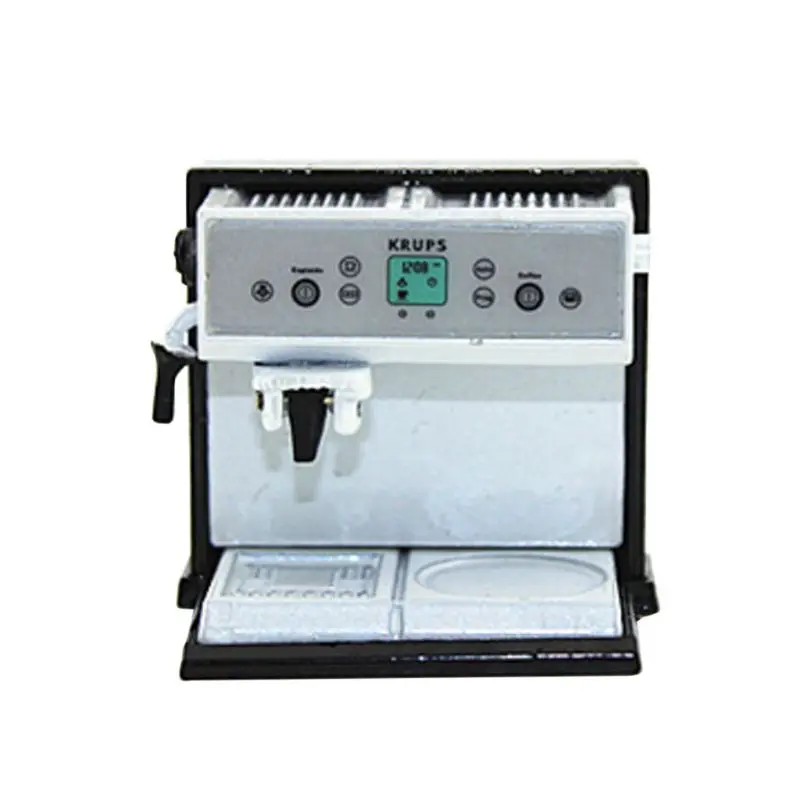 

1:12 Dollhouse Miniature Kitchen Metal Expresso Coffee Machine Decor Ornaments