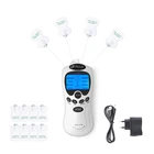 Электрический цифровой Массажер Терапевтический массажер для тела, для снятия боли, стимулятор рельефная мышца + 4 электродных подушечки