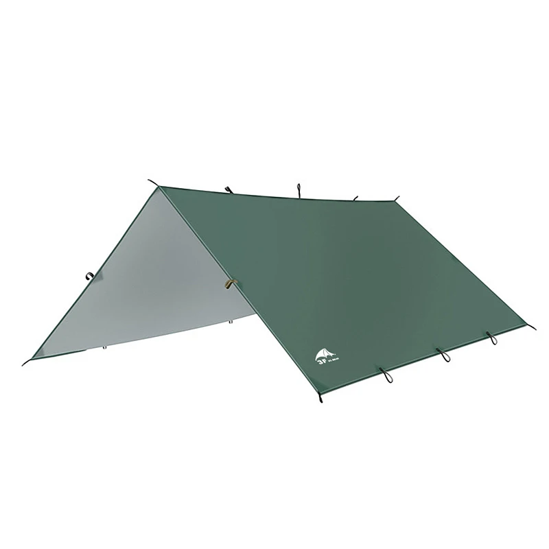 3F UL เกียร์15D Ultralight Tarp กลางแจ้ง Camping Survival Sun Shelter เต็นท์ Shade กันสาดเคลือบสีเงิน Pergola เต็นท์กันน้ำ
