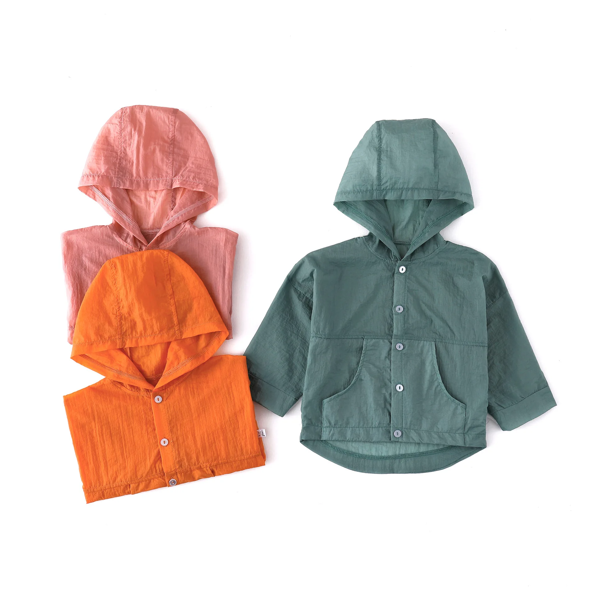 2020 Детская летняя однотонная Солнцезащитная куртка с защитой от ультрафиолета