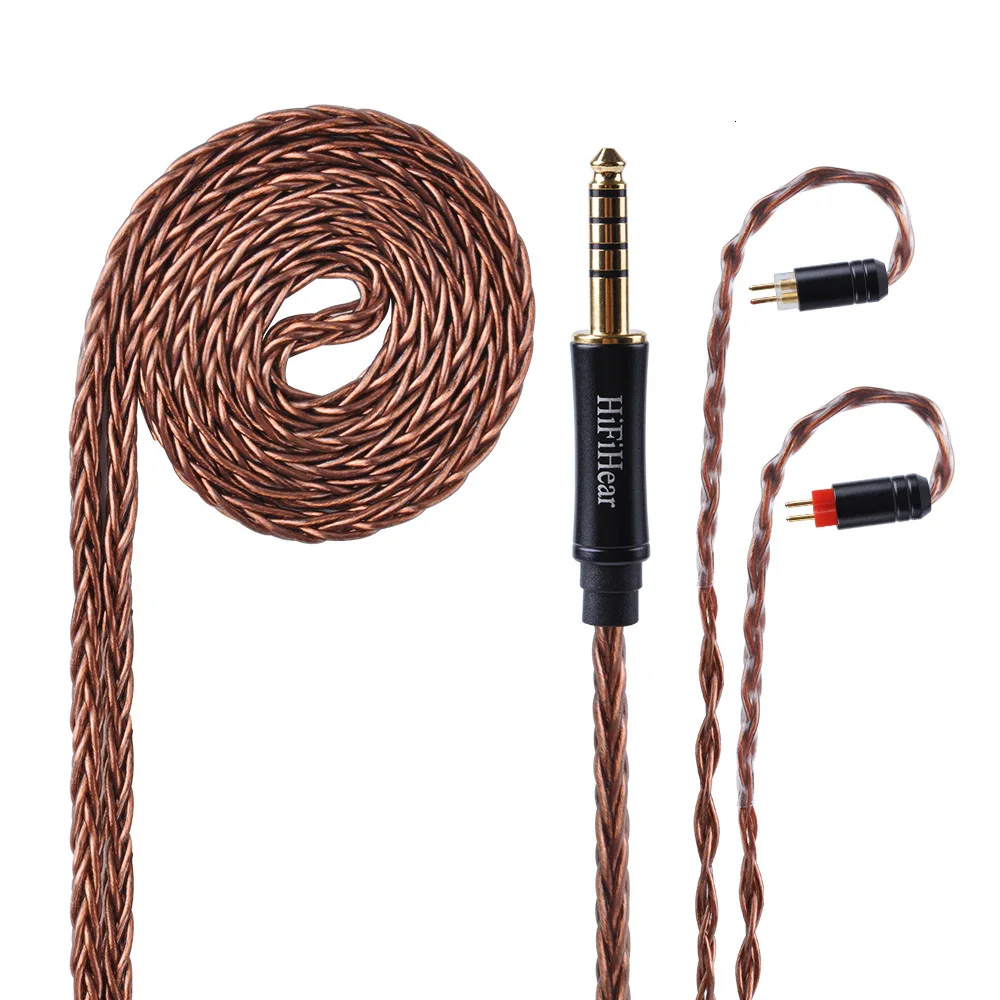 AK HiFiHear 8 Core посеребренный Модернизированный кабель 2,5/3,5 мм сбалансированный кабель с MMCX/2pin разъем для ZS10 Pro TRN X6