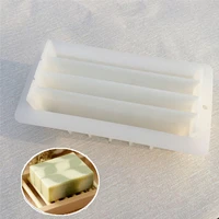 transparent soap silicone mold separator white rectangular diy manual mold to make homemade rectangular massage spa soap sq0088