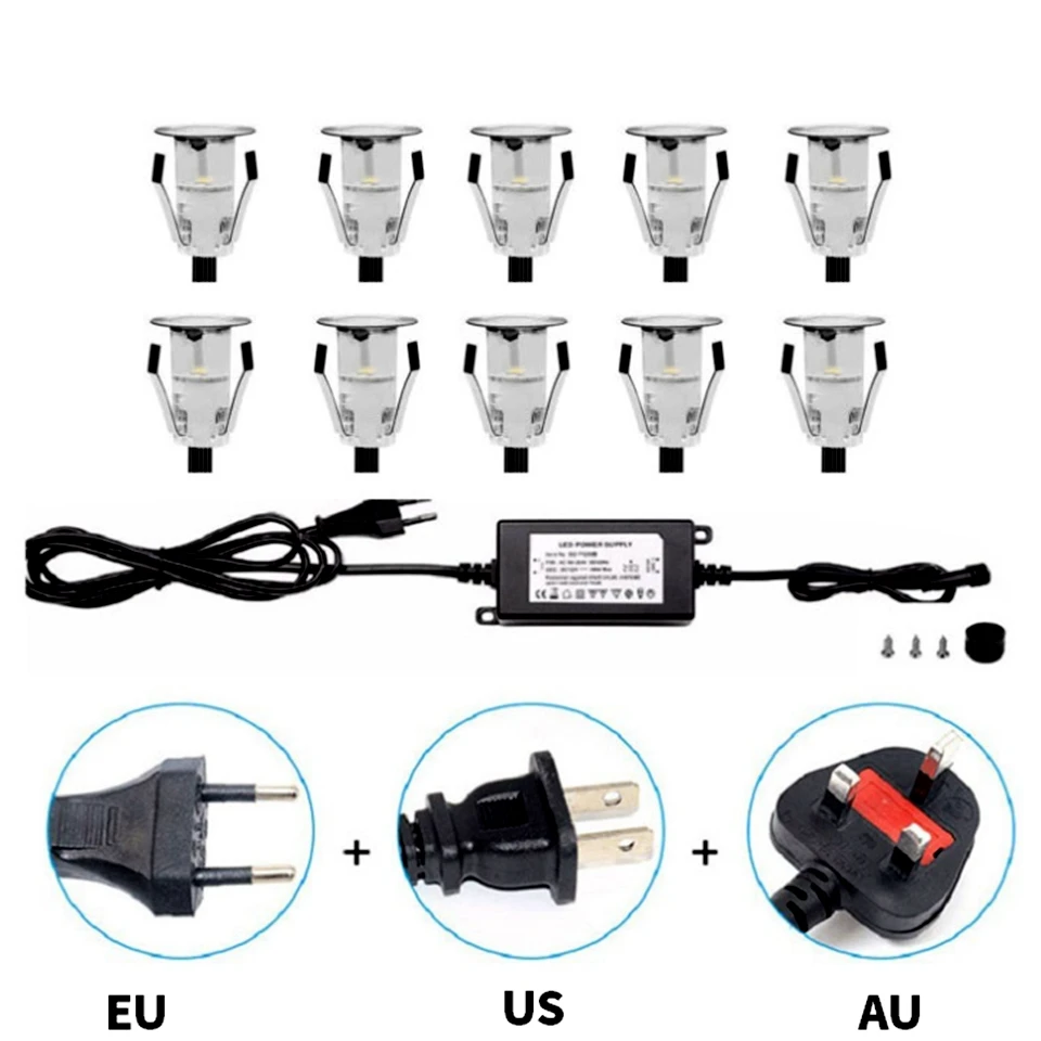 12В колода лампы утопленные подземные светильники светодиодные палубы открытый