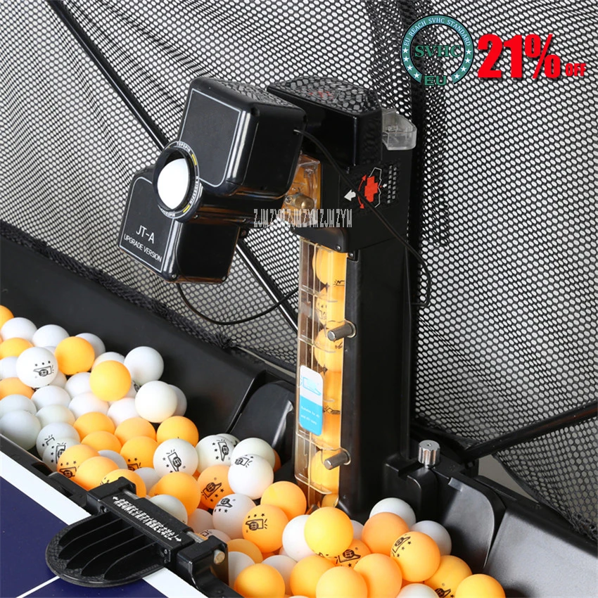 

1PC JT-A Table Tennis Robots Ball Machines Automatic Ball Machine 36 Spins Home Practicing Machine With a Net Cover 100-240V