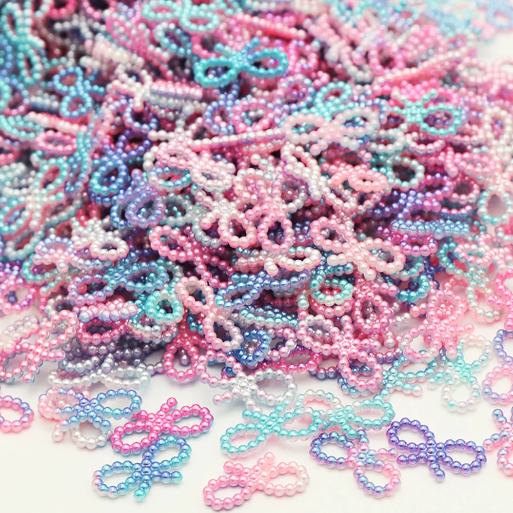 Lucia Craft AB цветные жемчужные банты с плоским основанием кабошоны сделай сам