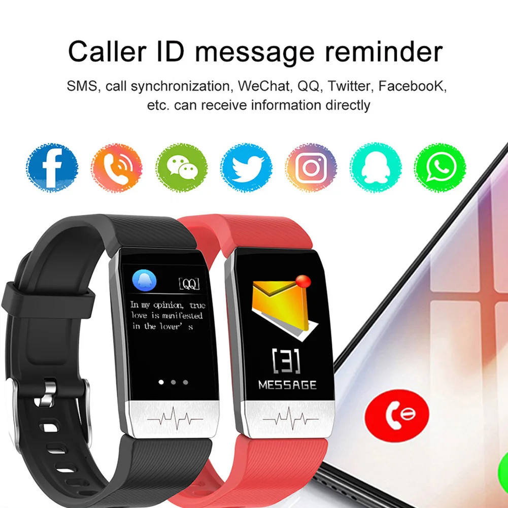 

Multifunctional Touching Screen Watch Wristband Sports Pedometer Bracelet Unisex PUO88