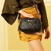 zooler original brand high quality real leather shoulder bags round floral pattern cow leather bags women bolsa feminina 2355