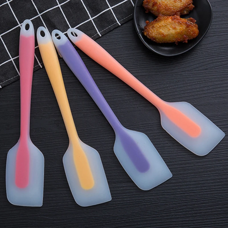 

1PC Silicone Cake Spatula Cream Butter Scraper Mixer Smoother Heat-Resistant Oil Brush Non-Stick Kitchen Baking Pastry Tools