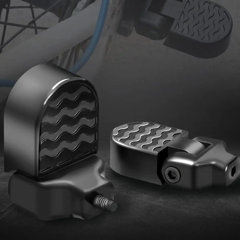 Черные CNC подножки из алюминиевого сплава для мотоцикла мотора велосипеда