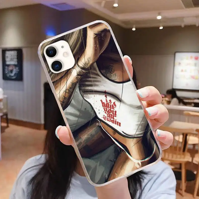 

Sexy Sleeve Tattoo Girl Luxury Phone Case For iphone 5s 6 7 8 11 12 plus xsmax xr pro mini se Transparent Cover Fundas Coque
