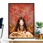 Новый Набор для вышивки крестиком 11ct кленовый лист miss Печать на холсте вышивка ручная работа
