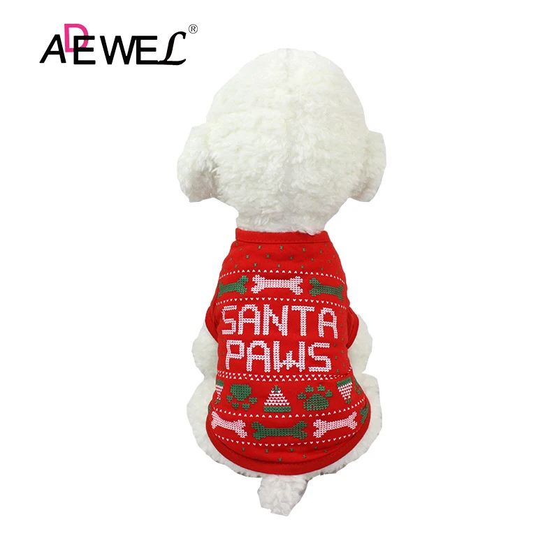 ADEWEL Рождественская одежда для косплея собак с принтом костей собак|Комбинезоны и