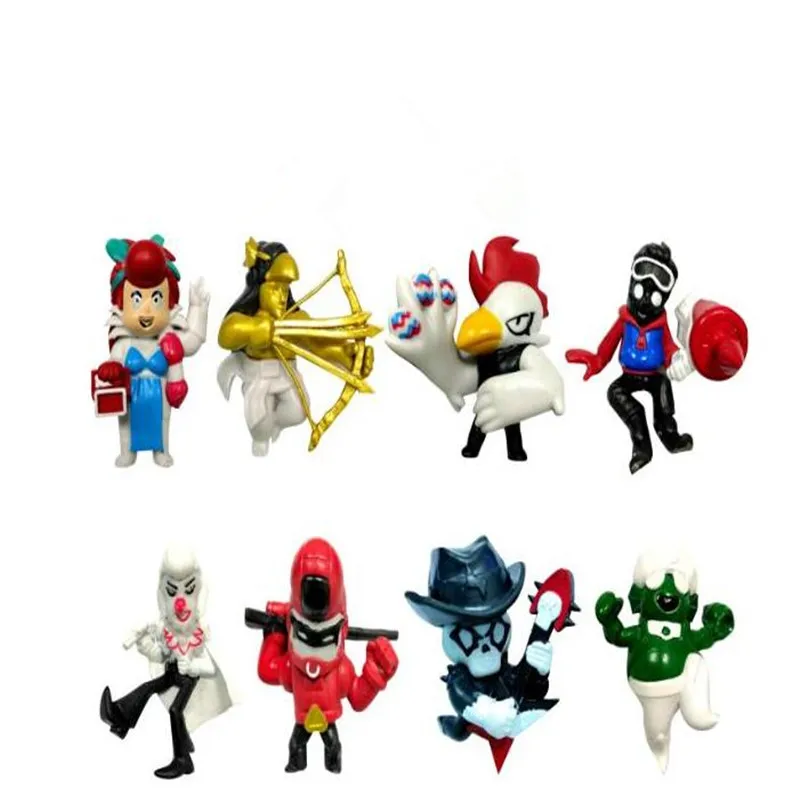 8pcs1 Игра звезды фигурка игрушки Леон Шелли Кольт Джесси куклы модель детская игрушка-подарок 8 шт/12 шт/18 шт./компл - Цвет: 8pcs1