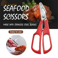 curved stainless steel seafood scissors lobster fish crab snip shells scissors kitchen seafood scissors kitchenware