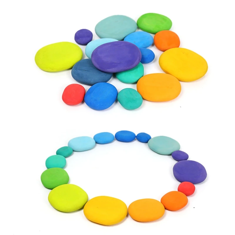 

Baby Toys Large size Rainbow Wooden Toys Stacking Blocks Wooden Toys For Kids Creative Baby Early Learning Game Educational Toy