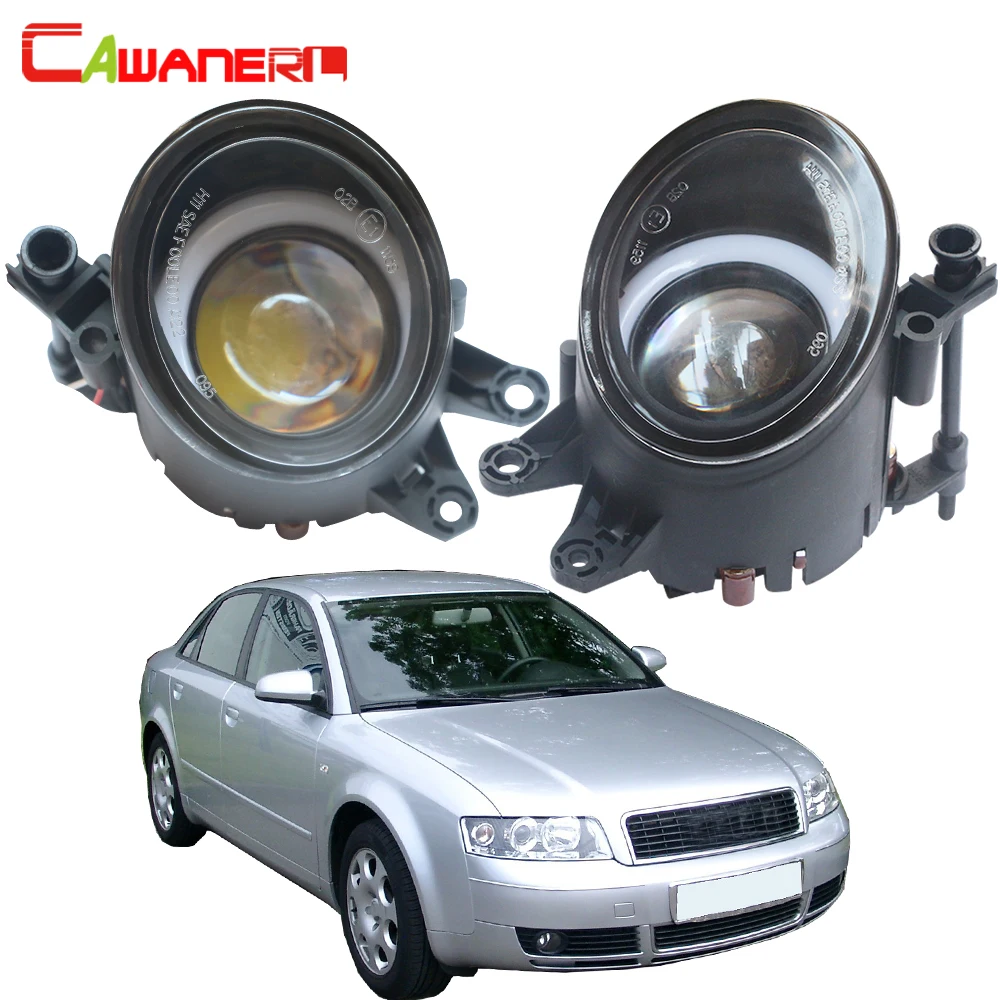 Cawanerl для Audi A4 RS4 Volvo C30 C70 S40 Автомобильный светодиодный светильник передние противотуманные фары+ глаза ангела дневного света DRL 30 Вт 3000LM 12V
