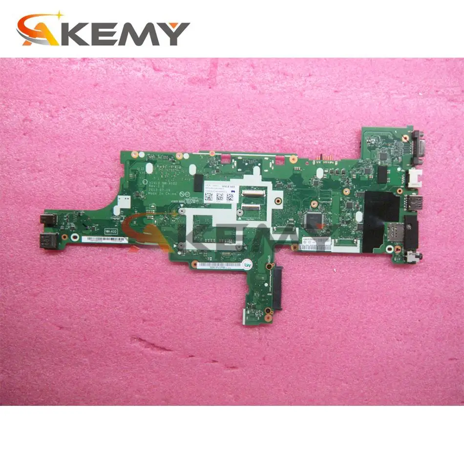 for lenovo thinkpad t440 laptop motherboard vivl0 nm a102 mainboard with i5 4300u cpu ddr3l pc3l memory 100 test work free global shipping