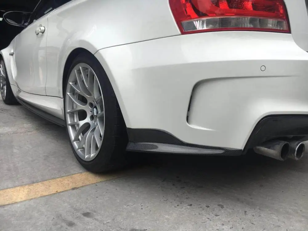 Карбоновые разветвители для задних губ отделочные фартуки крылья BMW 1 серии E82 E87 м