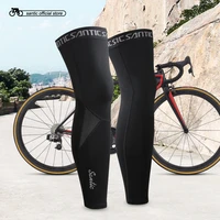 santic cycling leg warmers winter fleece cycling leg cover running sports equipment leggings fleece warm sunscreen