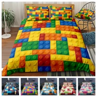 new design 3d digital building blocks printed duvet cover set 1 quilt cover 12 pillowcases single twin double full queen king