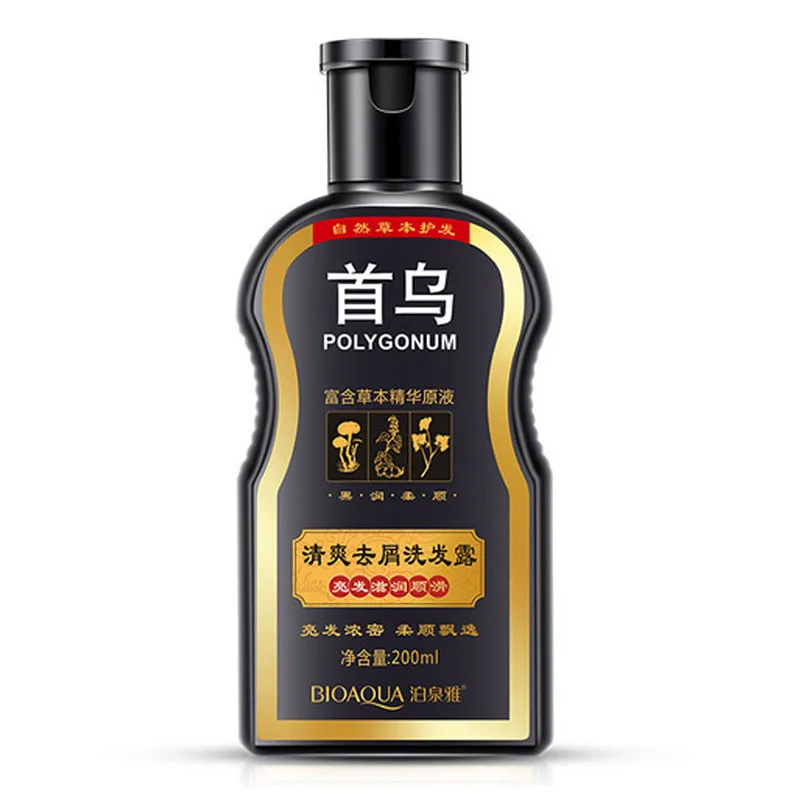 

BIOAQUA Polygonum Multiflorum Anti-dandruff Shampoo Nourishing Ufa Chinese Herbal Hair Growth Repair Damaged Rough Dry Hair