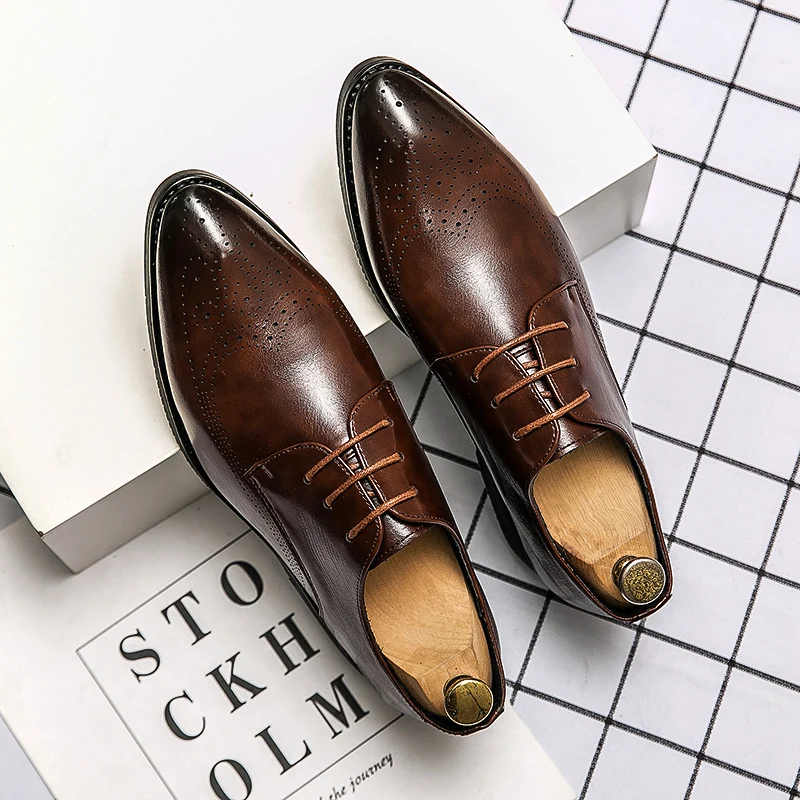 

2021 new fashion leather shoes