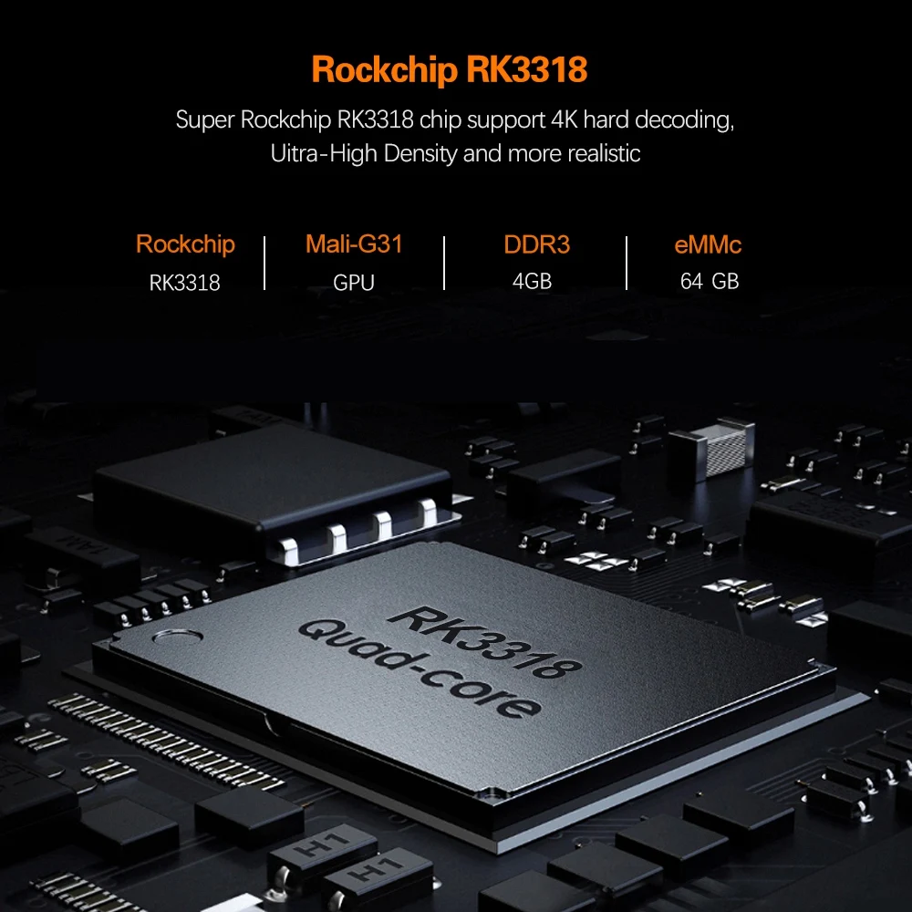 Приставка Смарт-ТВ HK1 RBOX Android 10 4 + 64 ГБ 1080P H.265 4K | Электроника