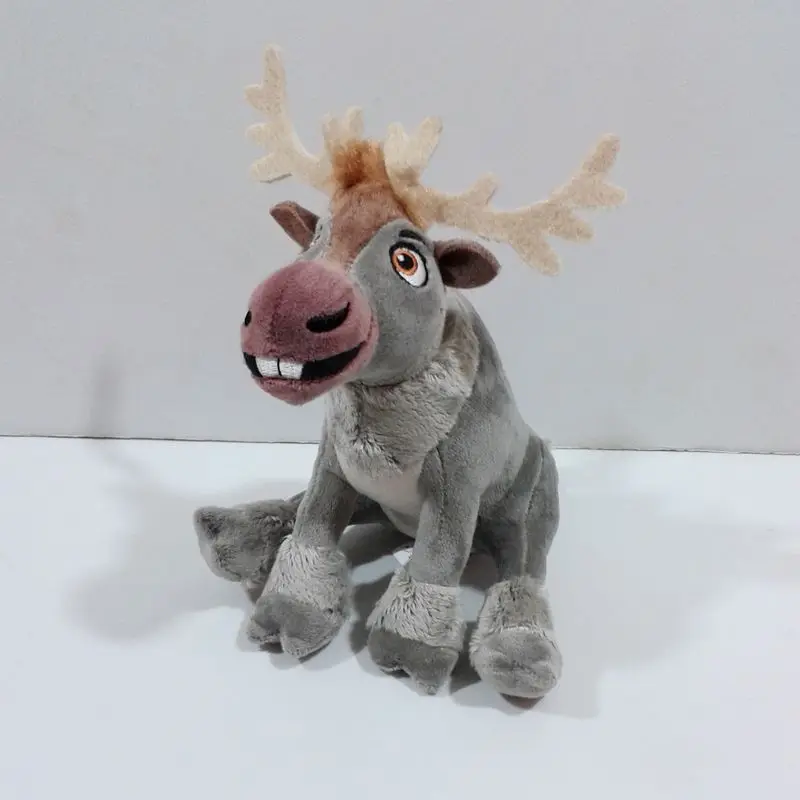 Disney Sitting 18cm Frozen Sven Stuffed Plush Toy Kawaii Reindeer Sven Soft Kids Dolls Gifts for Children