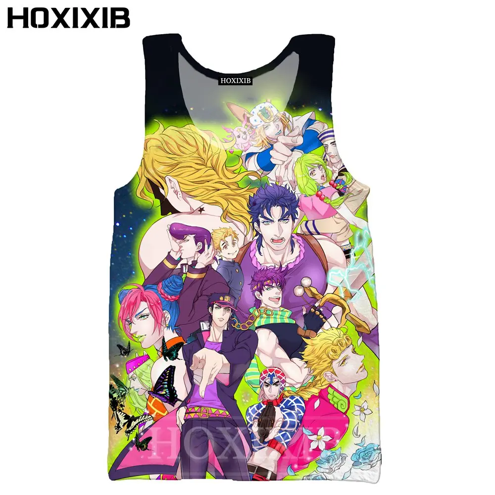 HOXIXIB женская рубашка комиксы журнал Higashikata Josuke 3D принт аниме JoJo Необычные